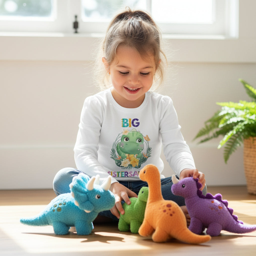 Big Sistersaurus T-Shirt - Big Sister Dinosaur Tee