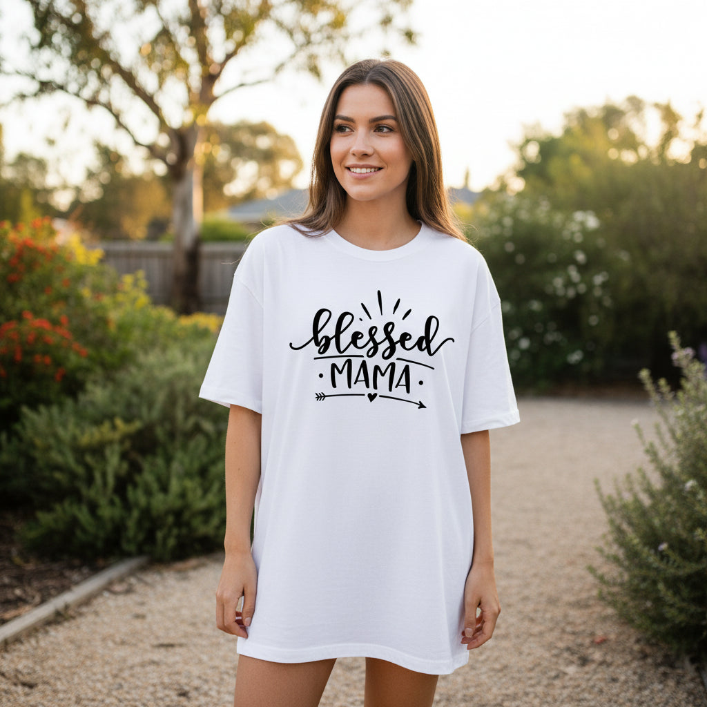 Blessed Mama Shirt & Baby Bodysuit Set | Matching Mum & Baby Outfit | Mama’s Blessing | Mother’s Day Gift Set