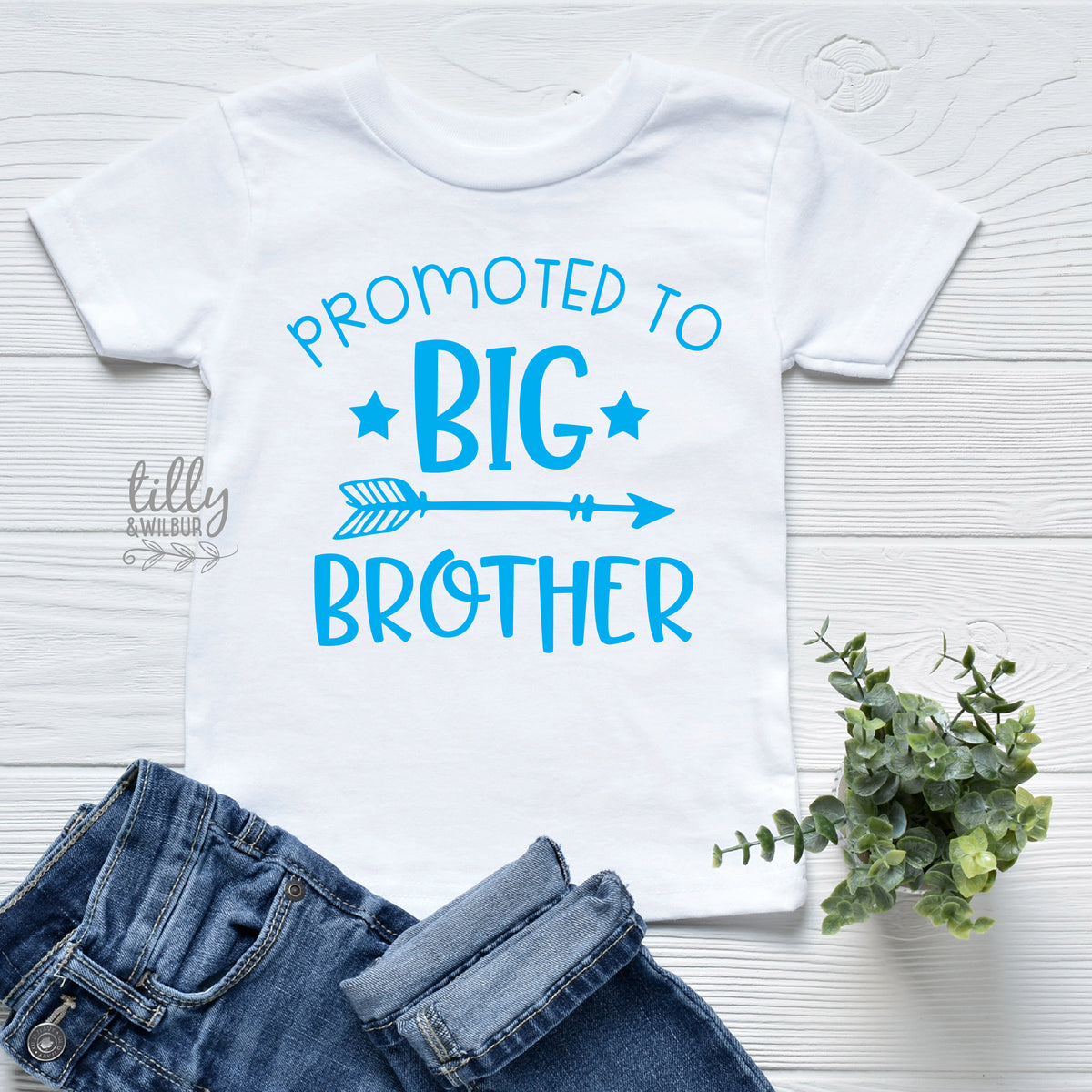Promoted To Big Brother Kids Hoodie & Tee | New Baby Sibling Gift | DTF Printed Australia