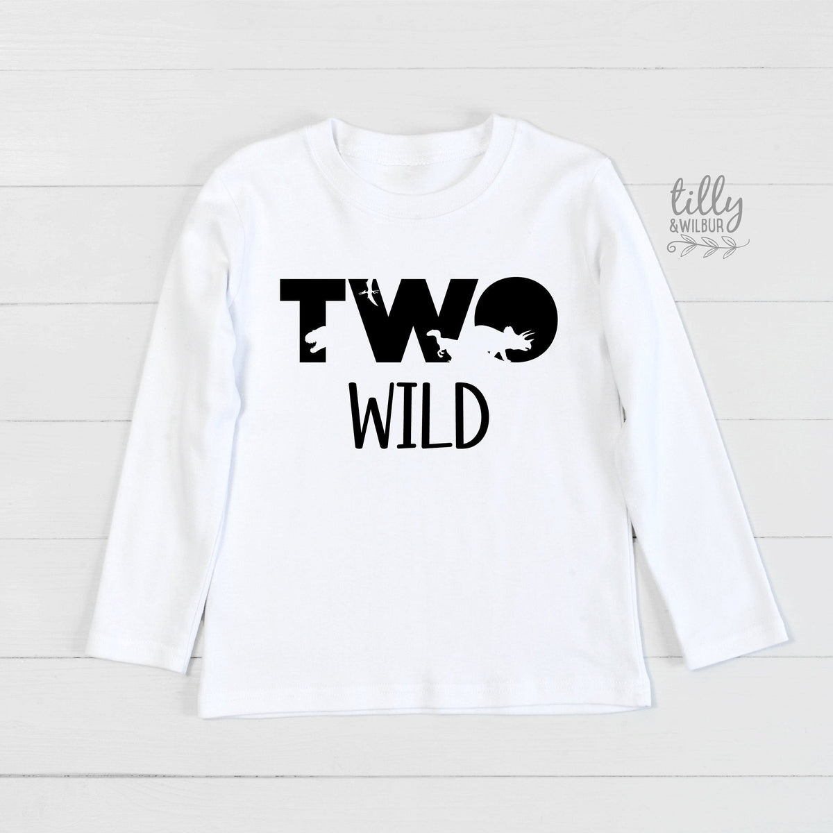 Two Wild Dinosaur 2nd Birthday T-Shirt