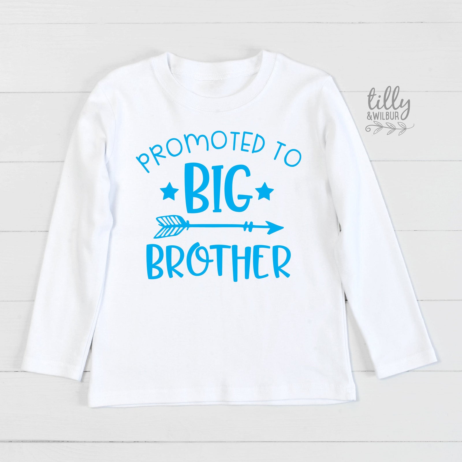 Promoted To Big Brother Kids Hoodie & Tee | New Baby Sibling Gift | DTF Printed Australia