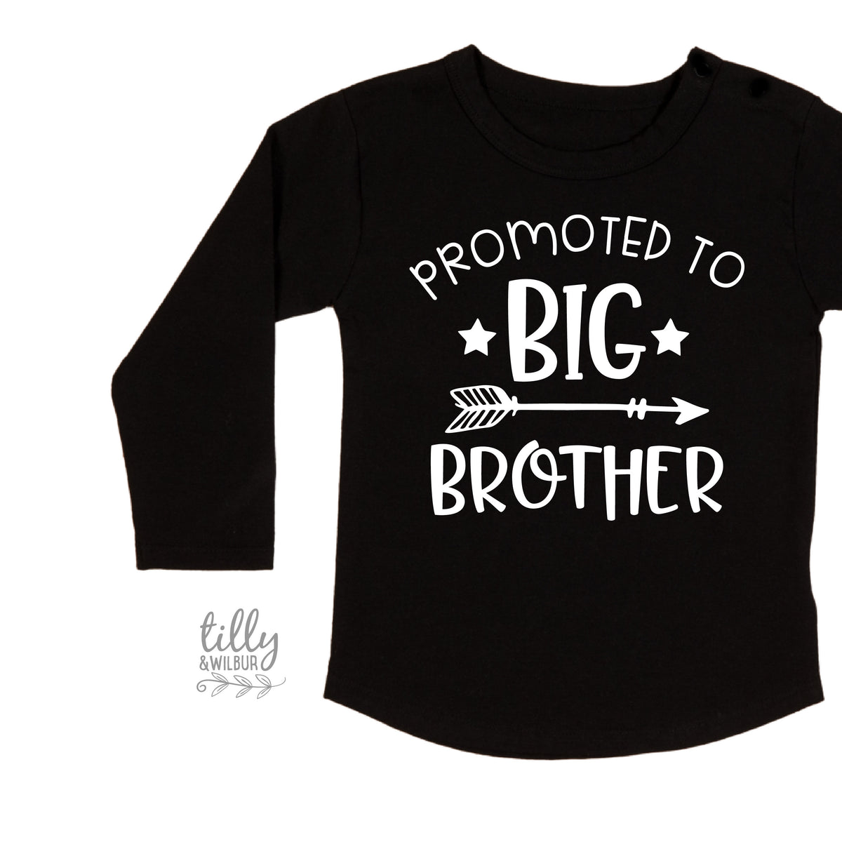 Promoted To Big Brother Kids Hoodie & Tee | New Baby Sibling Gift | Australia