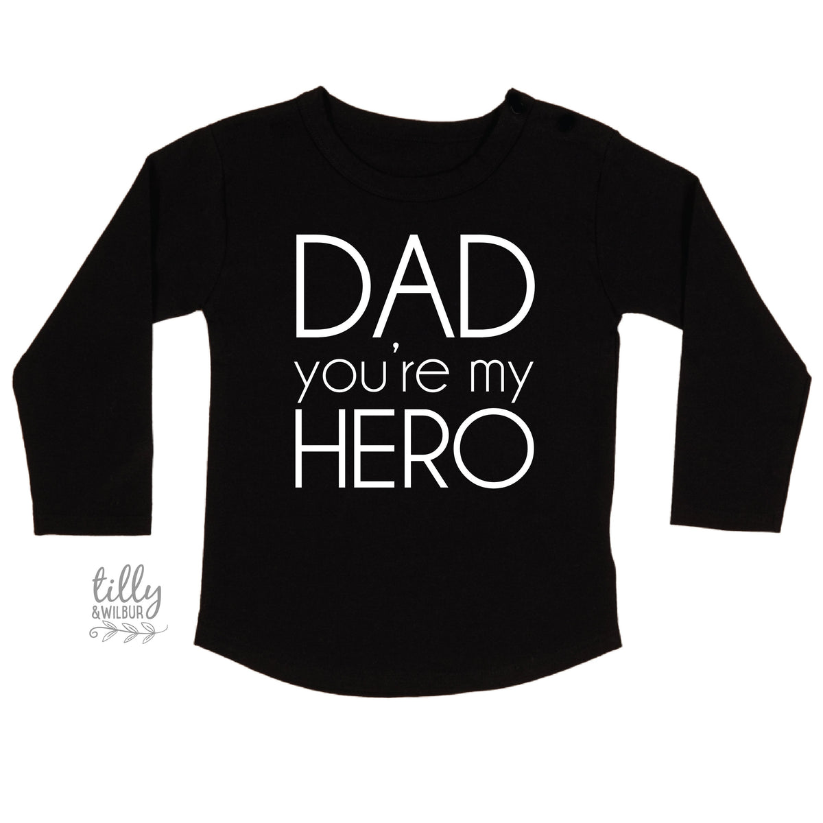 Dad You're My Hero kids' tee