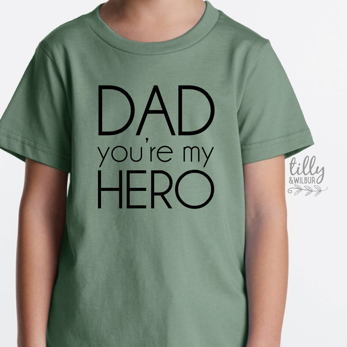 Dad You're My Hero kids' tee