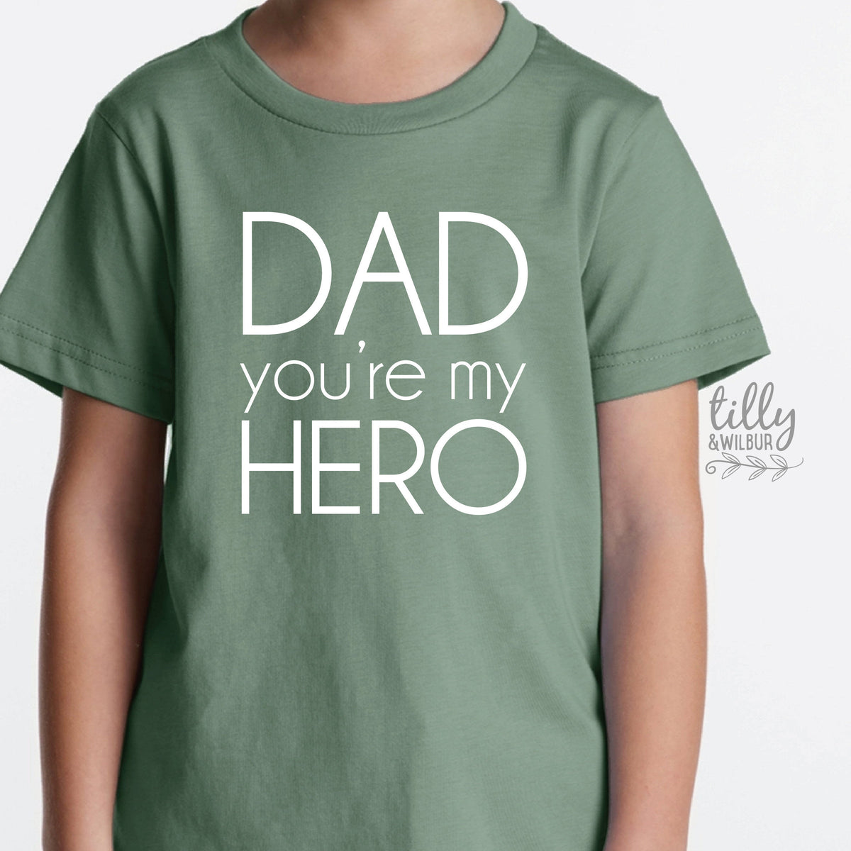 Dad You're My Hero kids' tee