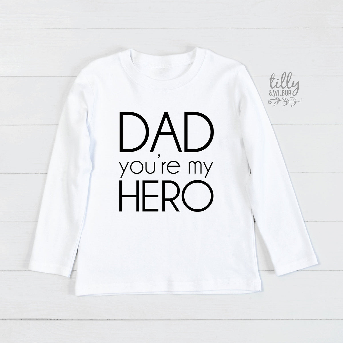 Dad You're My Hero kids' tee