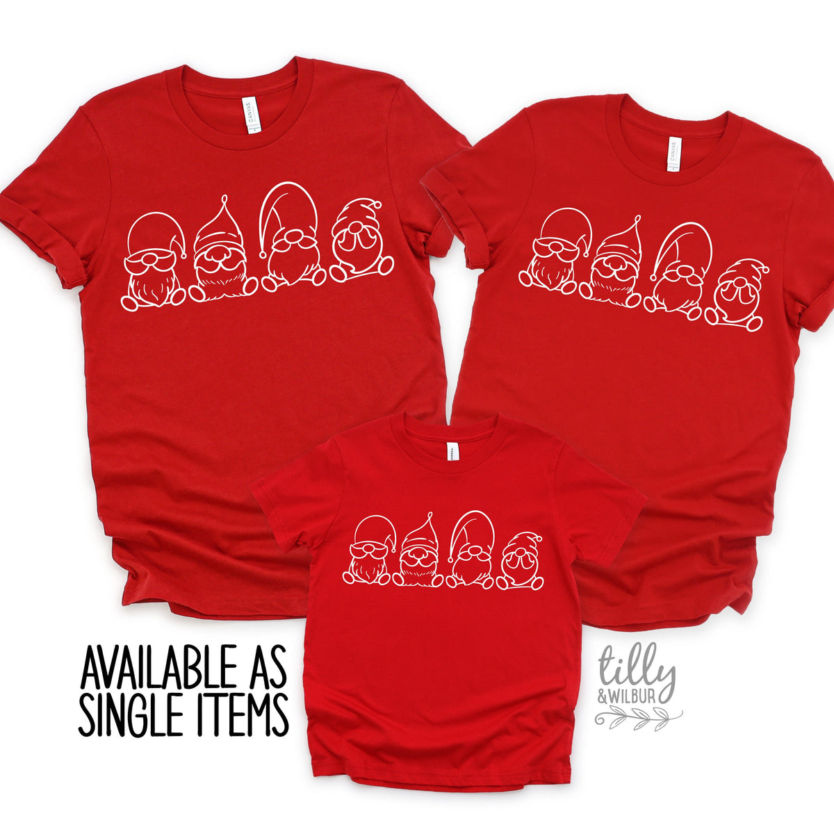 *MORE COLOURS AVAILABLE* Gnome Christmas T-Shirts