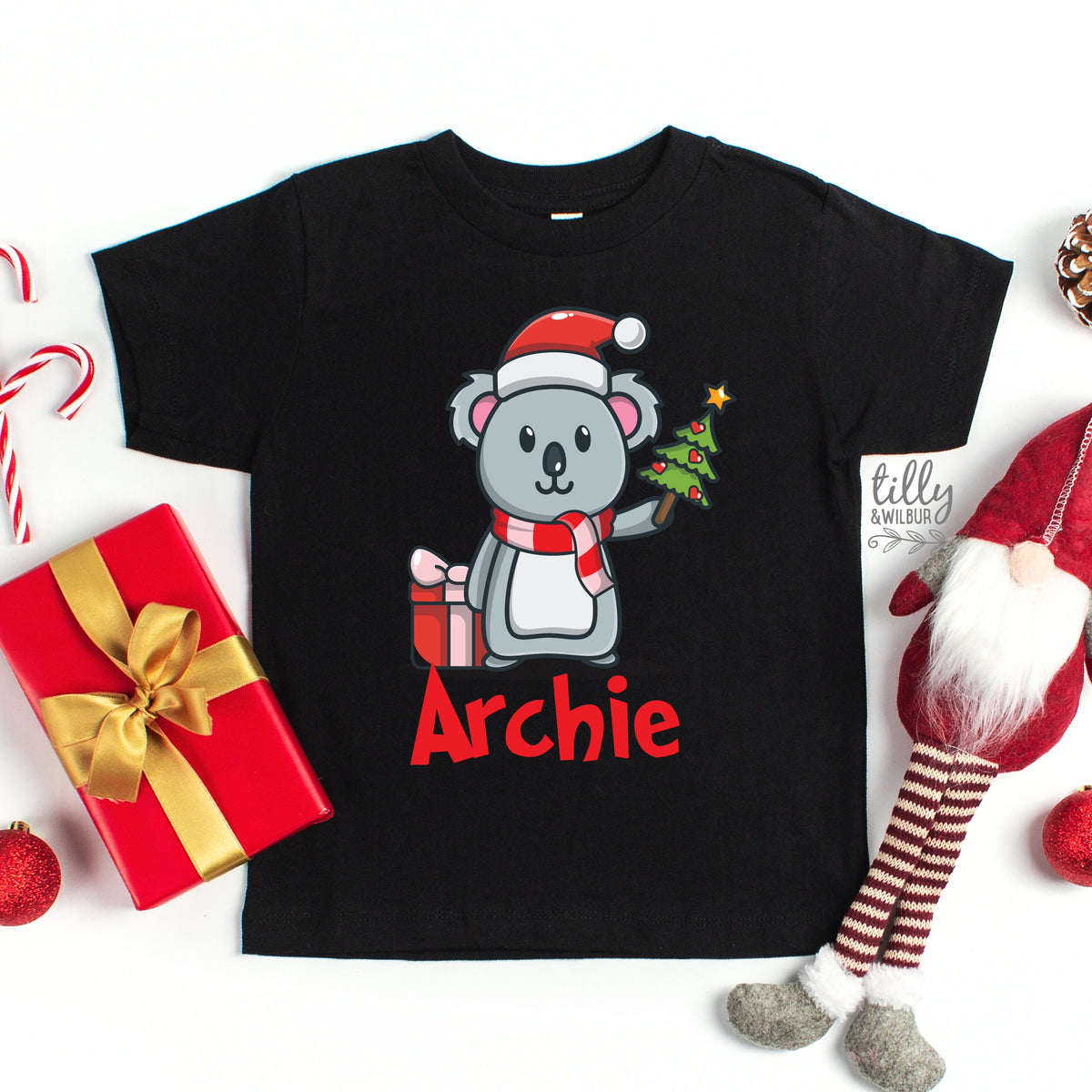 *MORE COLOURS AVAILABLE* Personalised Kids Christmas T-Shirt