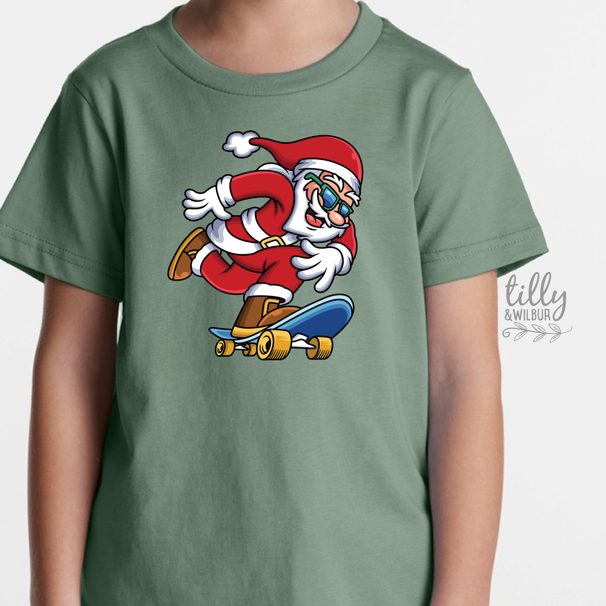 *MORE COLOURS AVAILABLE* Santa Skateboard