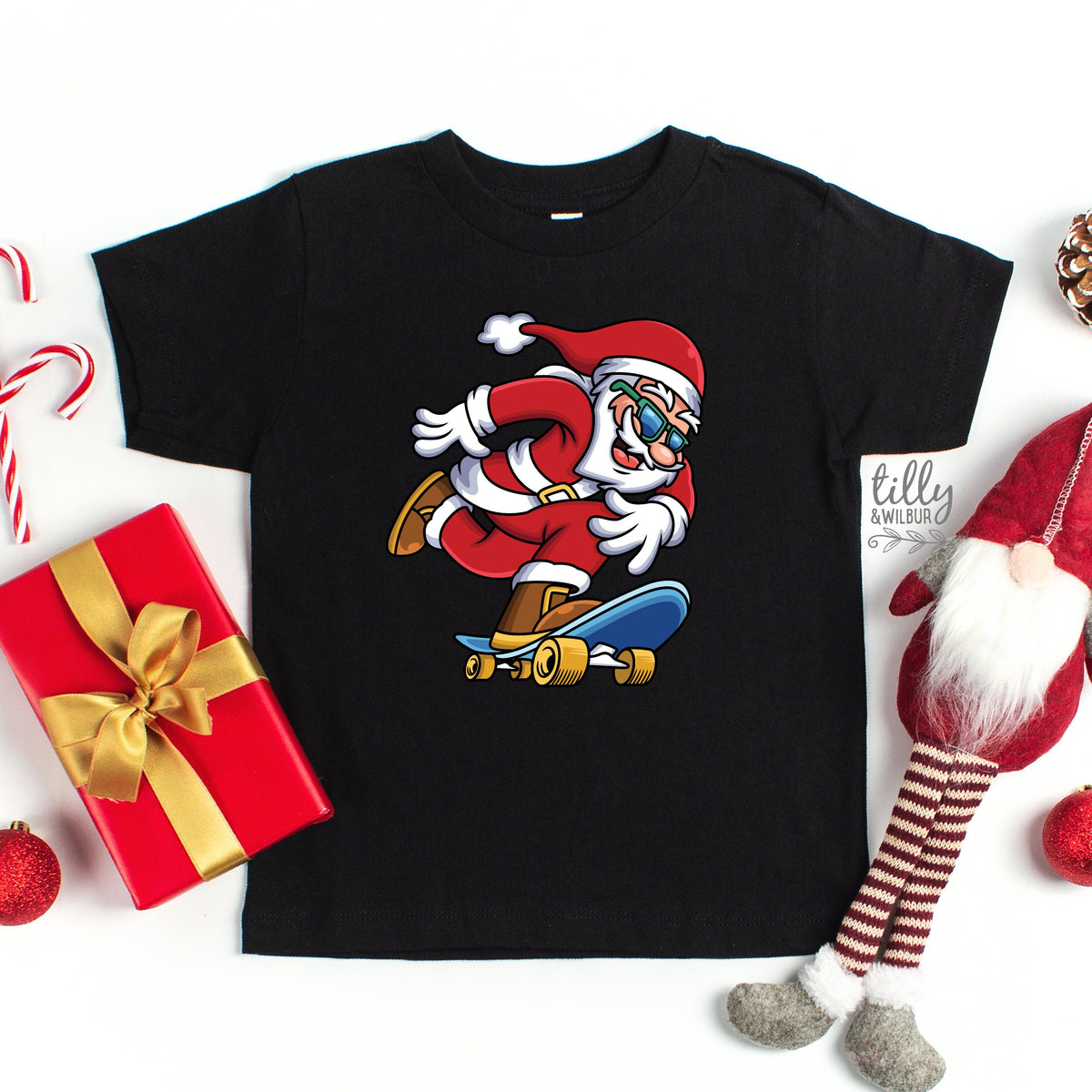 *MORE COLOURS AVAILABLE* Santa Skateboard