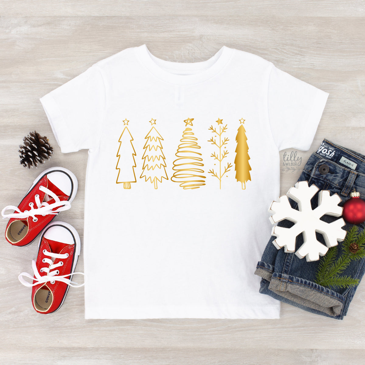 Gold Christmas Trees (MORE COLOURS & STYLES)