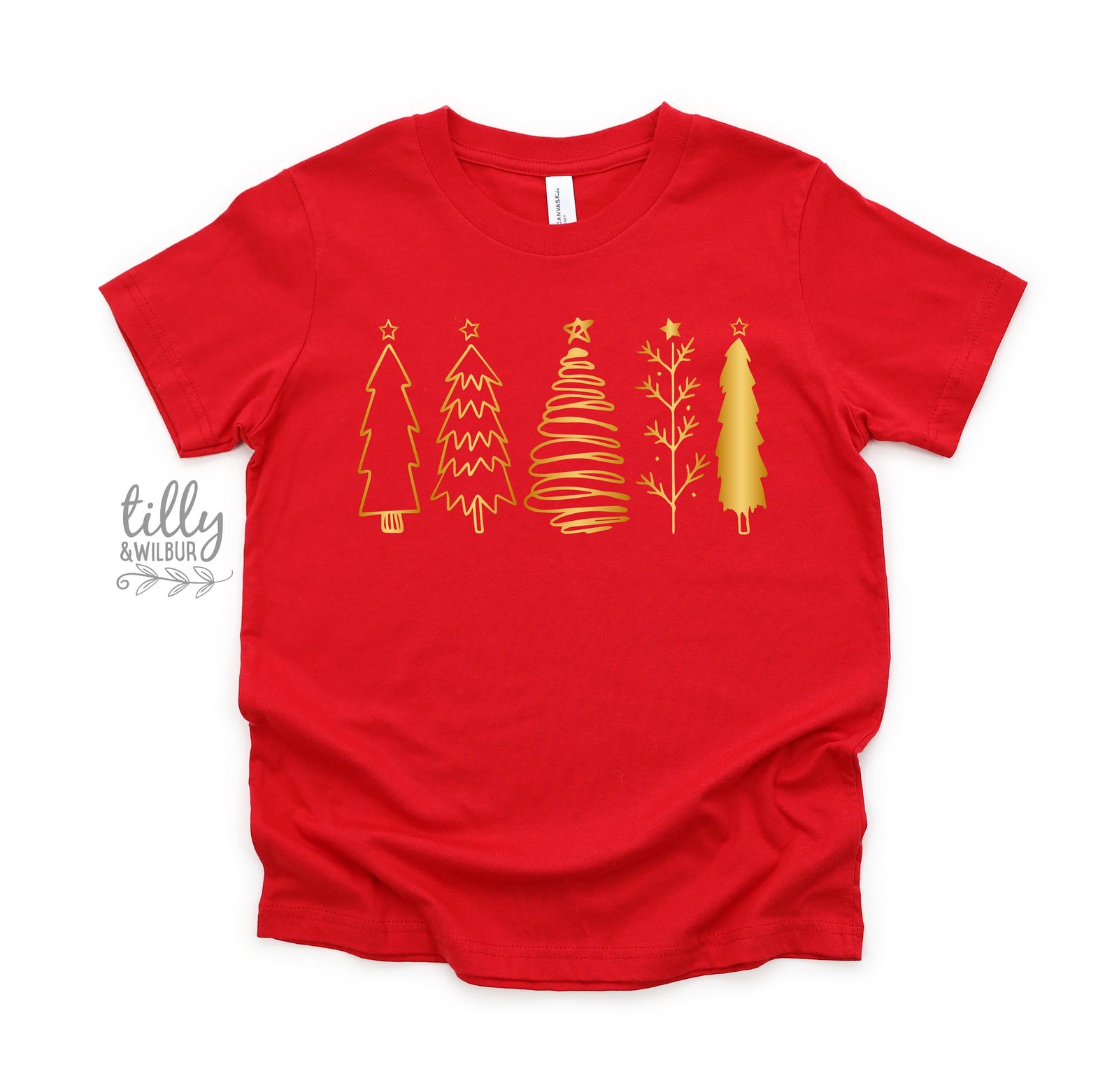 Gold Christmas Trees (MORE COLOURS & STYLES)