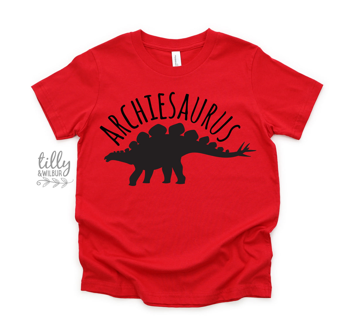 Personalised Dinosaur Kids Shirt | Custom Name Dino T-Shirt | Stegosaurus Kids Tee Australia