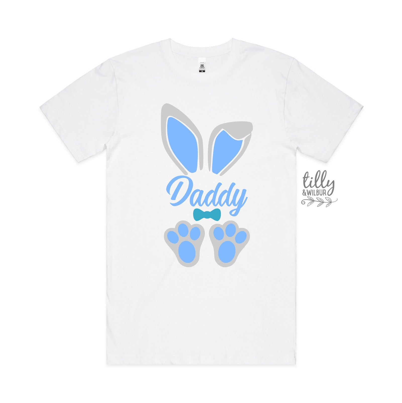 Daddy Easter Bunny Shirt | Matching Family Easter Shirt | Funny Easter Shirt for Dad | Blue Bunny Ears Easter Tee | Easter Outfit Australia