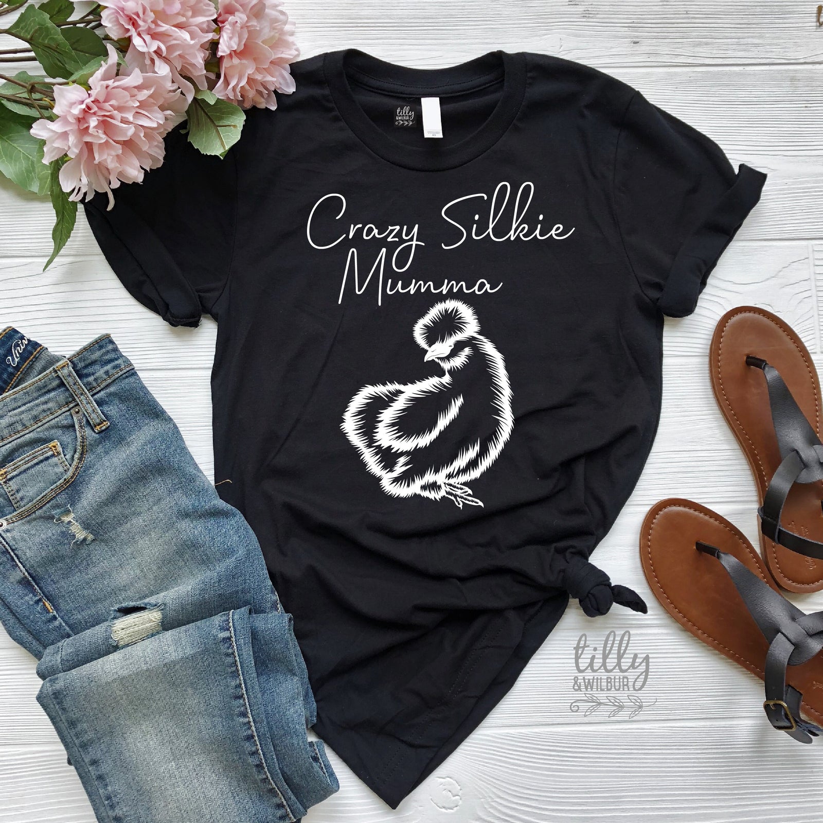 Chicken Lover T Shirt Australia – Crazy Silkie Mumma Tee
