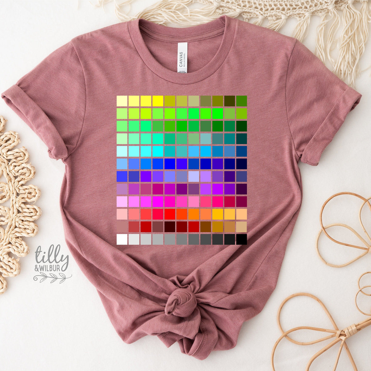 Colour Palette T-Shirt – Artist Designer Colour Swatch Tee