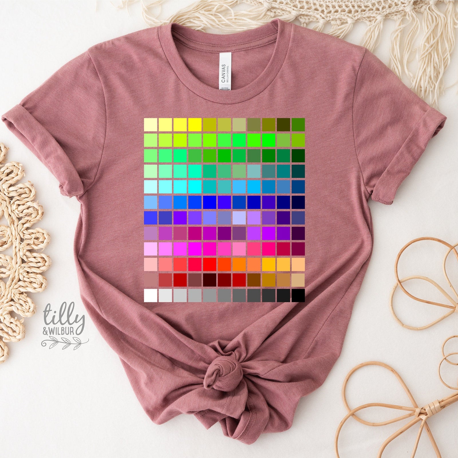 Colour Palette T-Shirt – Artist Designer Colour Swatch Tee