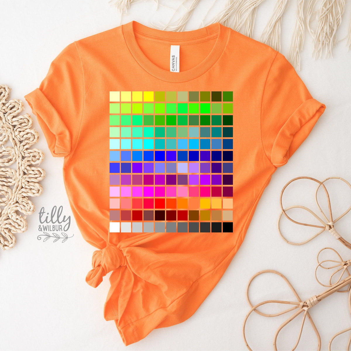 Colour Palette T-Shirt – Artist Designer Colour Swatch Tee