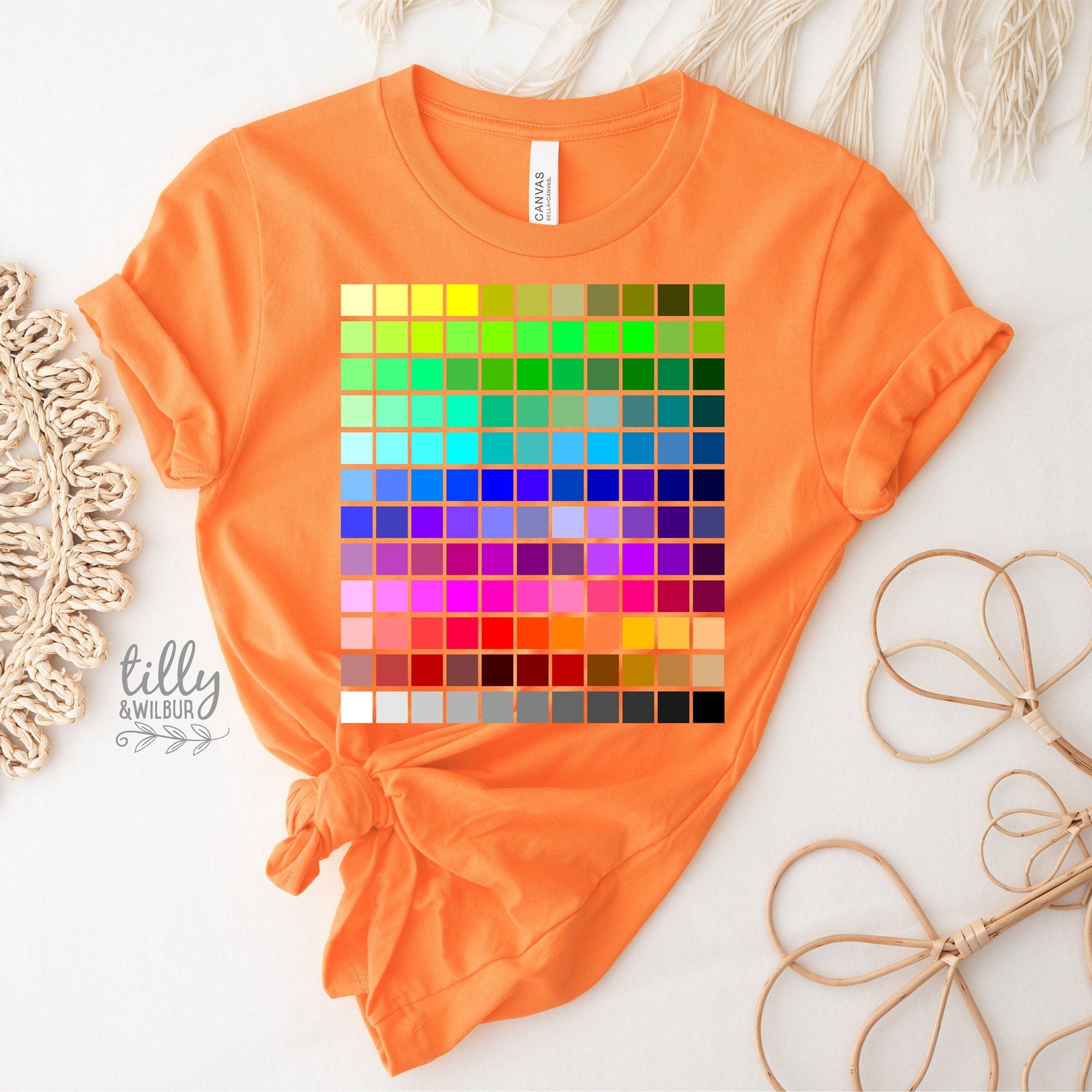 Colour Palette T-Shirt – Artist Designer Colour Swatch Tee