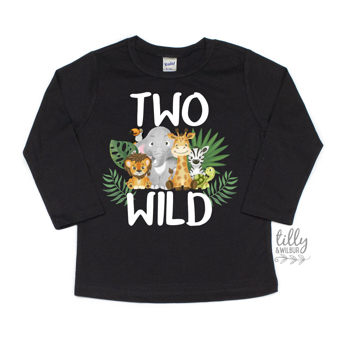 Two Wild Birthday T-Shirt – Safari 2nd Birthday Boys Tee