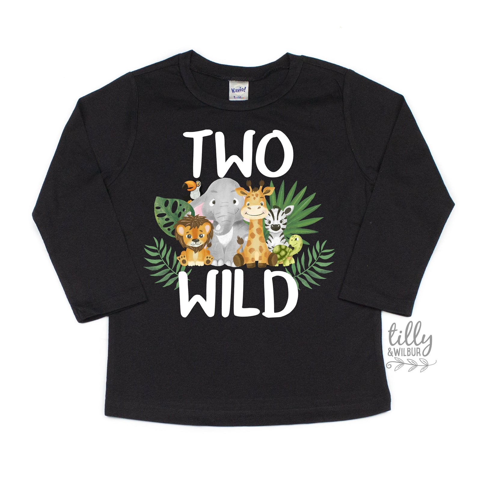 Two Wild Birthday T-Shirt – Safari 2nd Birthday Boys Tee