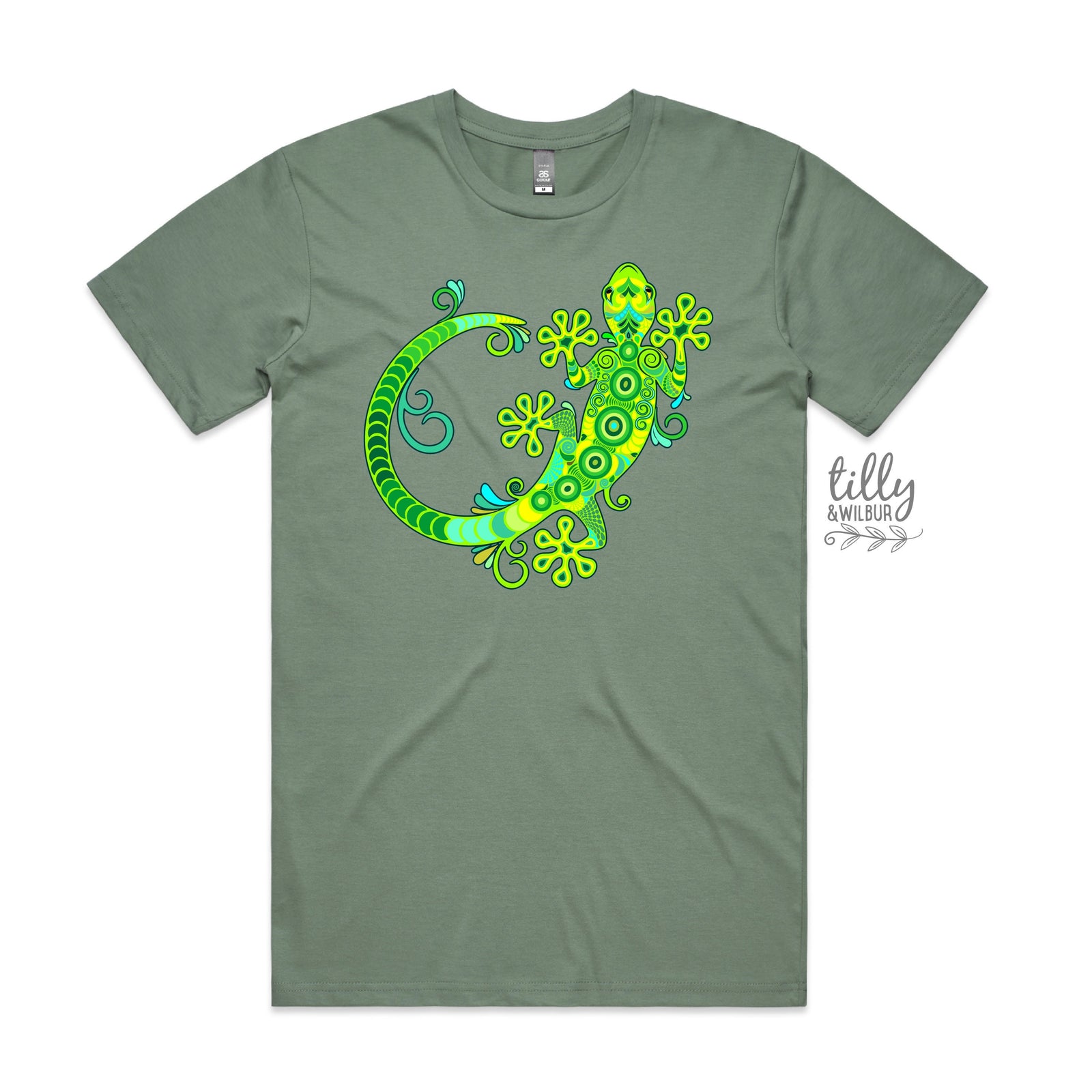 Gecko T-Shirt - Vibrant Decorative Gecko Tee