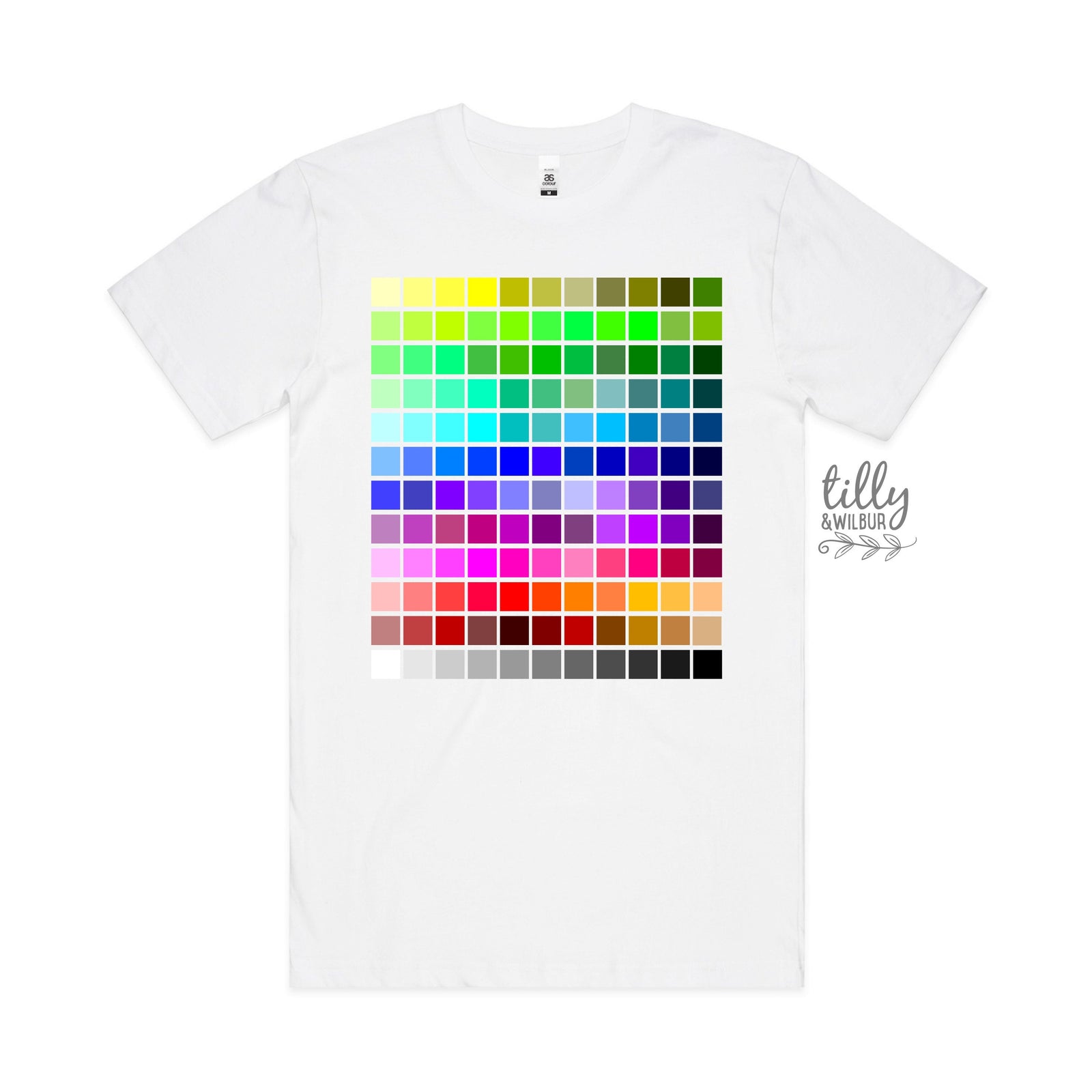 Colour Palette T-Shirt – Artist Designer Colour Swatch Tee
