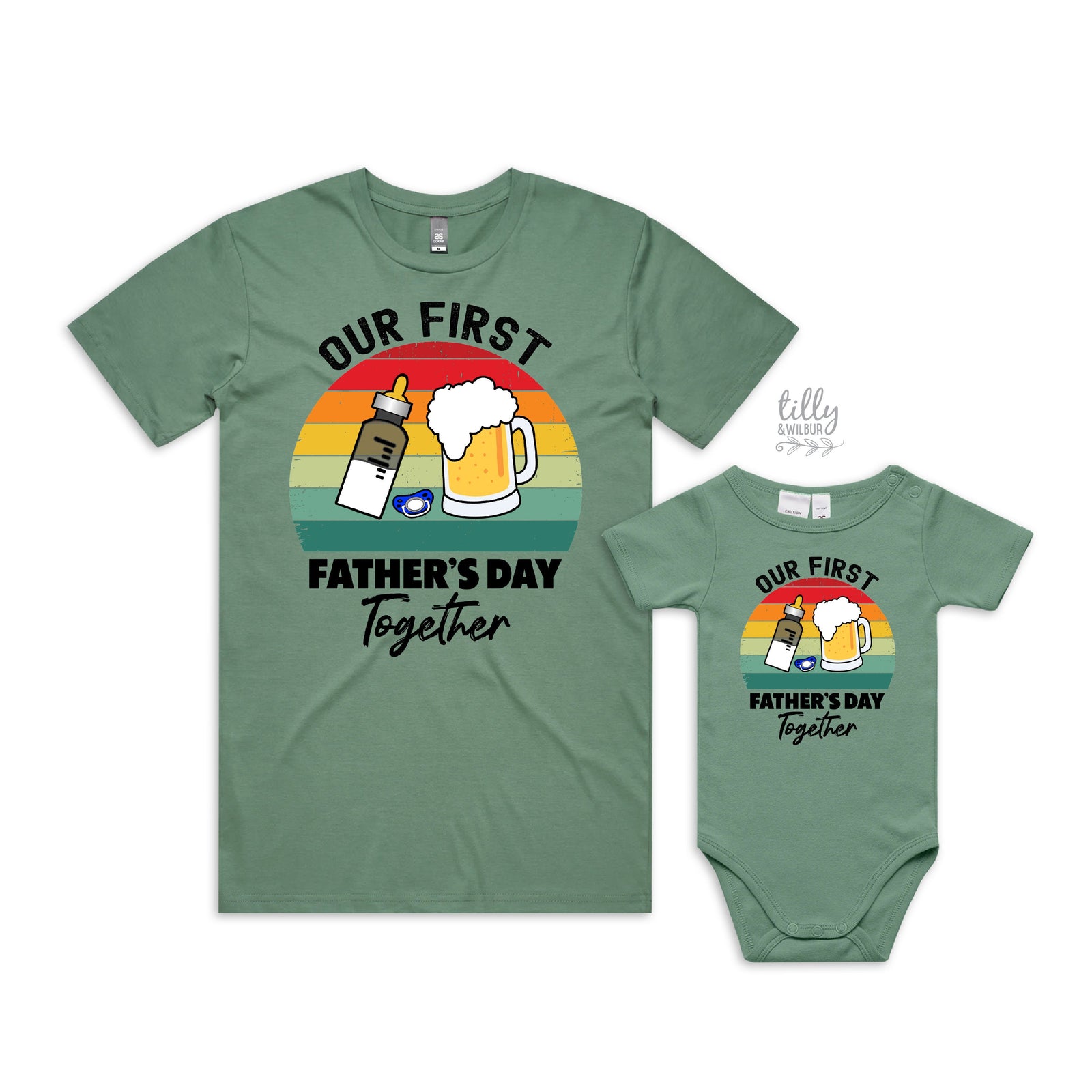 Our First Father's Day Together Matching Outfits (MORE COLOURS &STYLES)