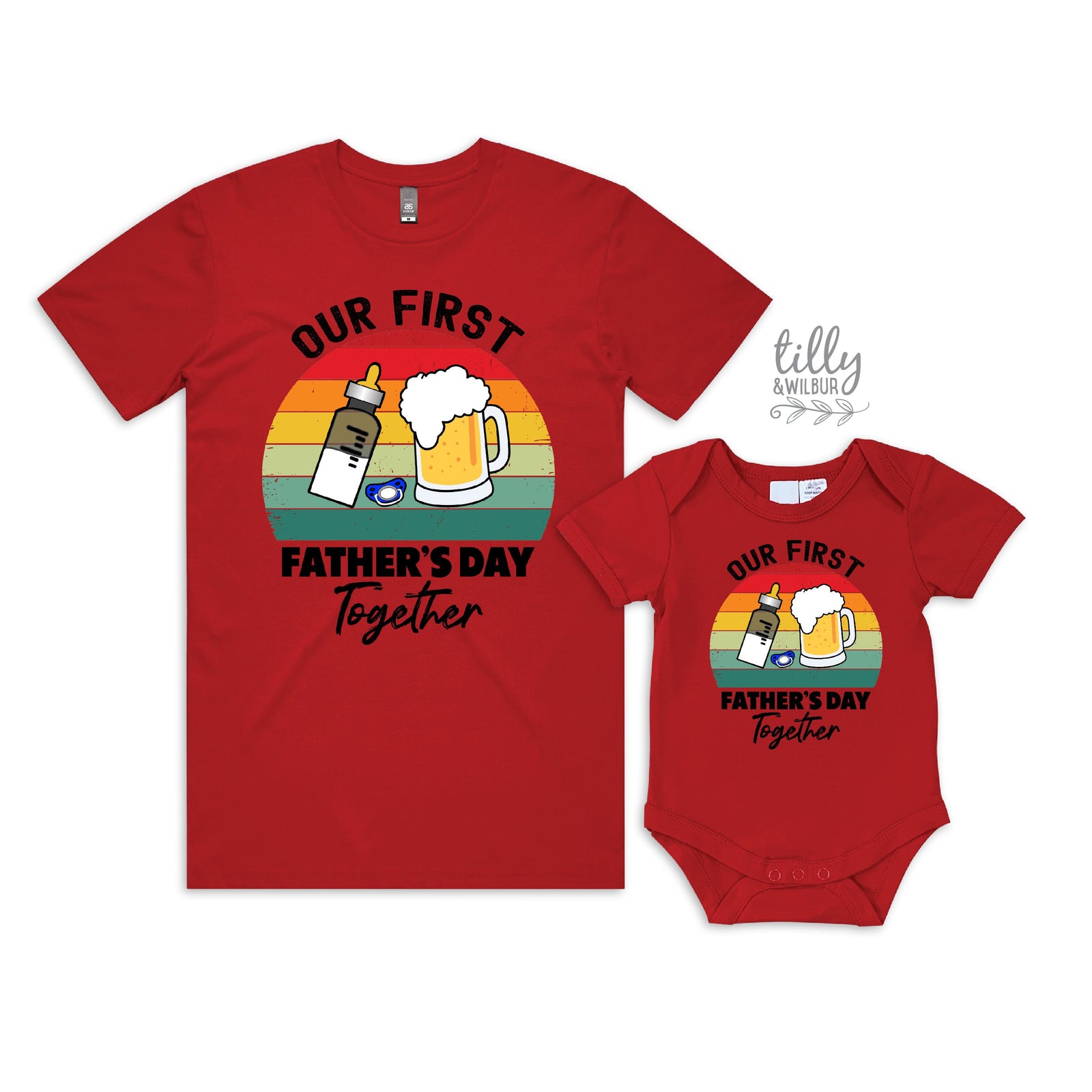 Our First Father's Day Together Matching Outfits (MORE COLOURS &STYLES)