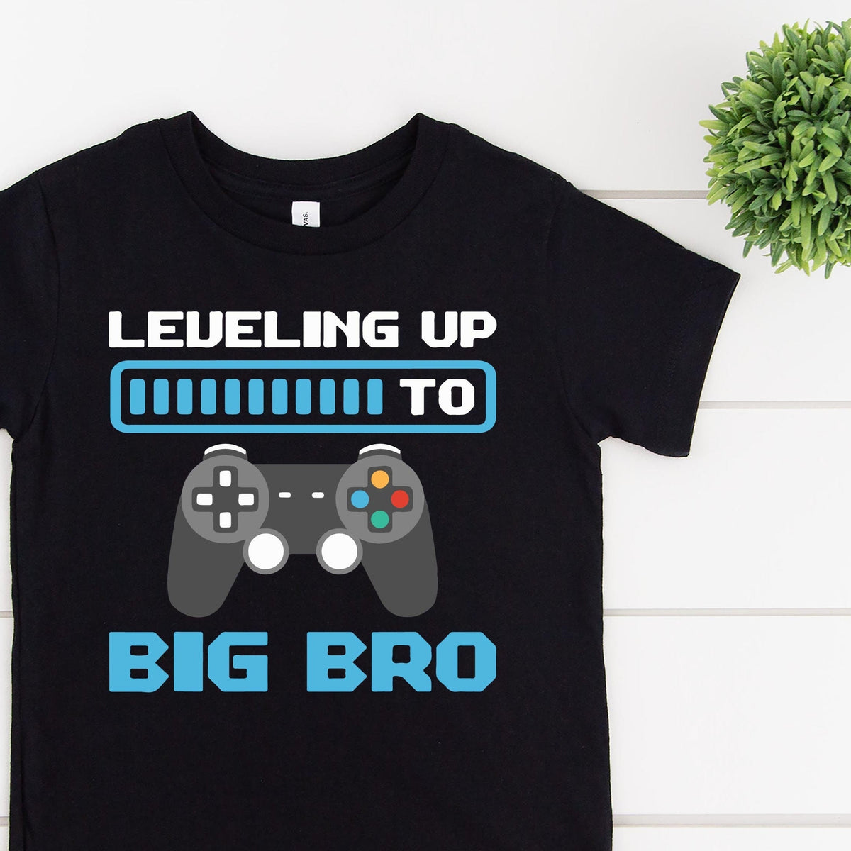 Leveling Up To Big Bro gamer big brother announcement t-shirt by Tilly&Wilbur