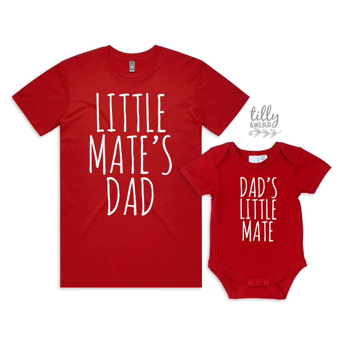 Dad&#39;s Little Mate or Little Mate&#39;s Dad (MORE COLOURS &amp; STYLES)