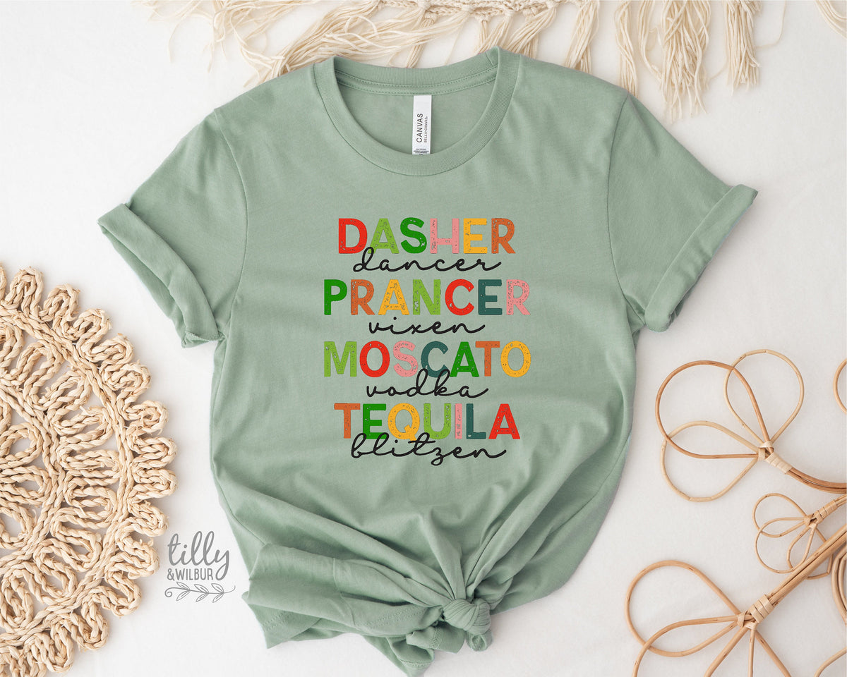 Dasher Dancer Prancer Vixen Moscato Vodka Tequila Blitzen (MORE COLOURS &amp; STYLES)