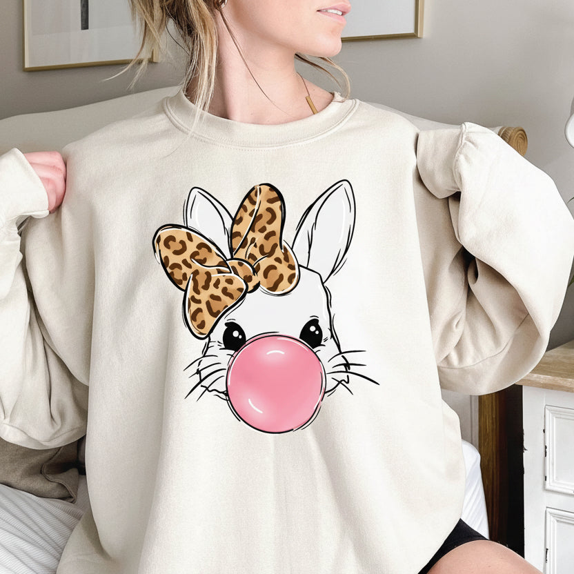 Bubblegum Bunny Easter Shirt | Cute Easter Bunny Shirt | Pink Bubble Bunny Shirt | Funny Easter Bunny Outfit | Kids Baby Adult Easter Shirt