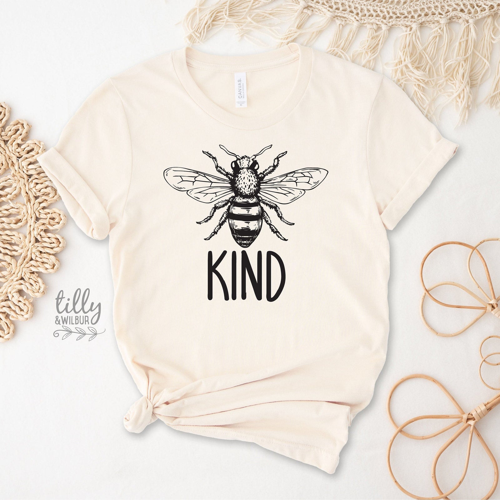 Bee Kind T-Shirt – Kindness Vintage Bee Illustration Tee