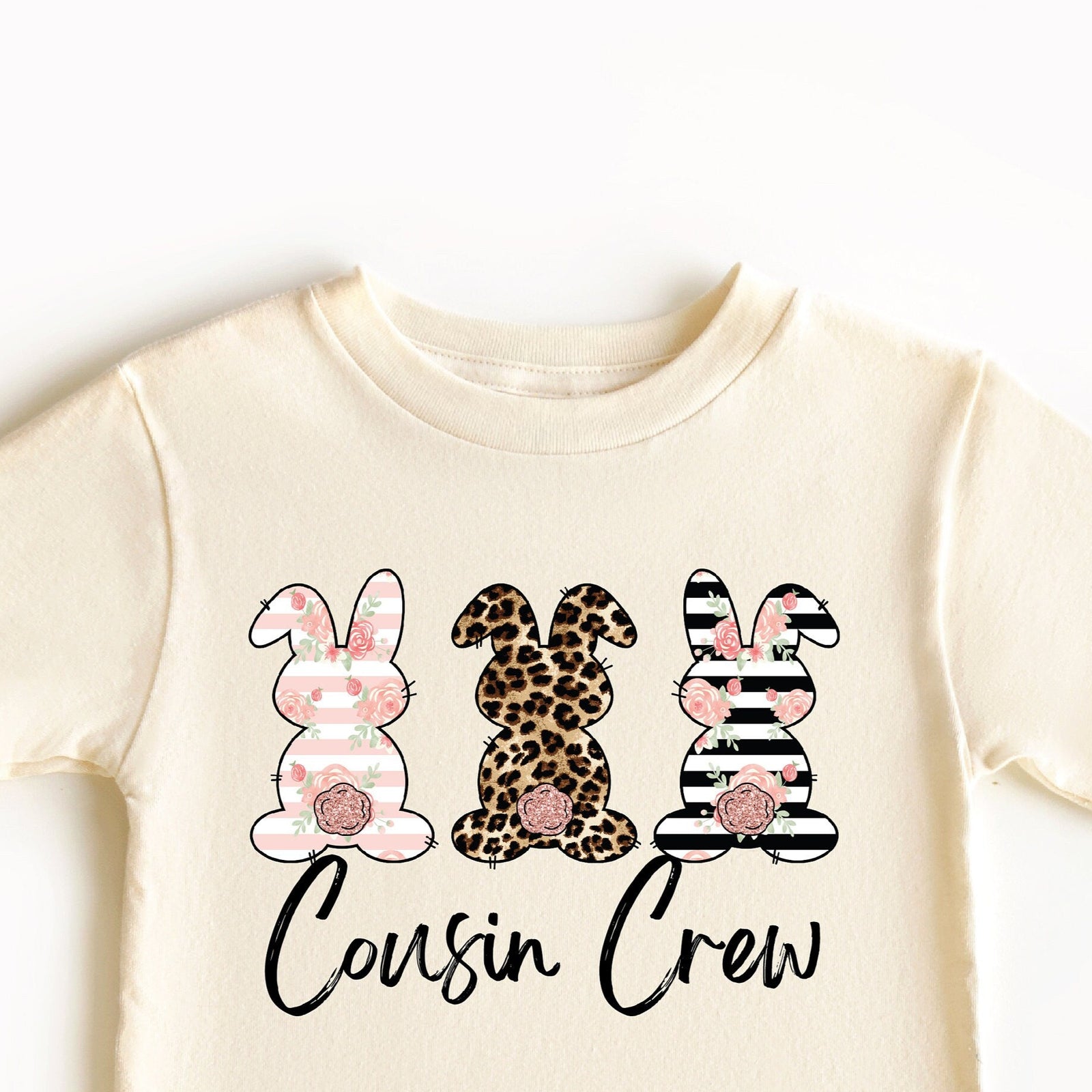 Cousin Crew T-Shirt, Easter T-Shirt, Easter Cousin Crew T-Shirt, Easter Bunny T-Shirt, Leopard Bunny T-Shirt, Cousins Easter Gift