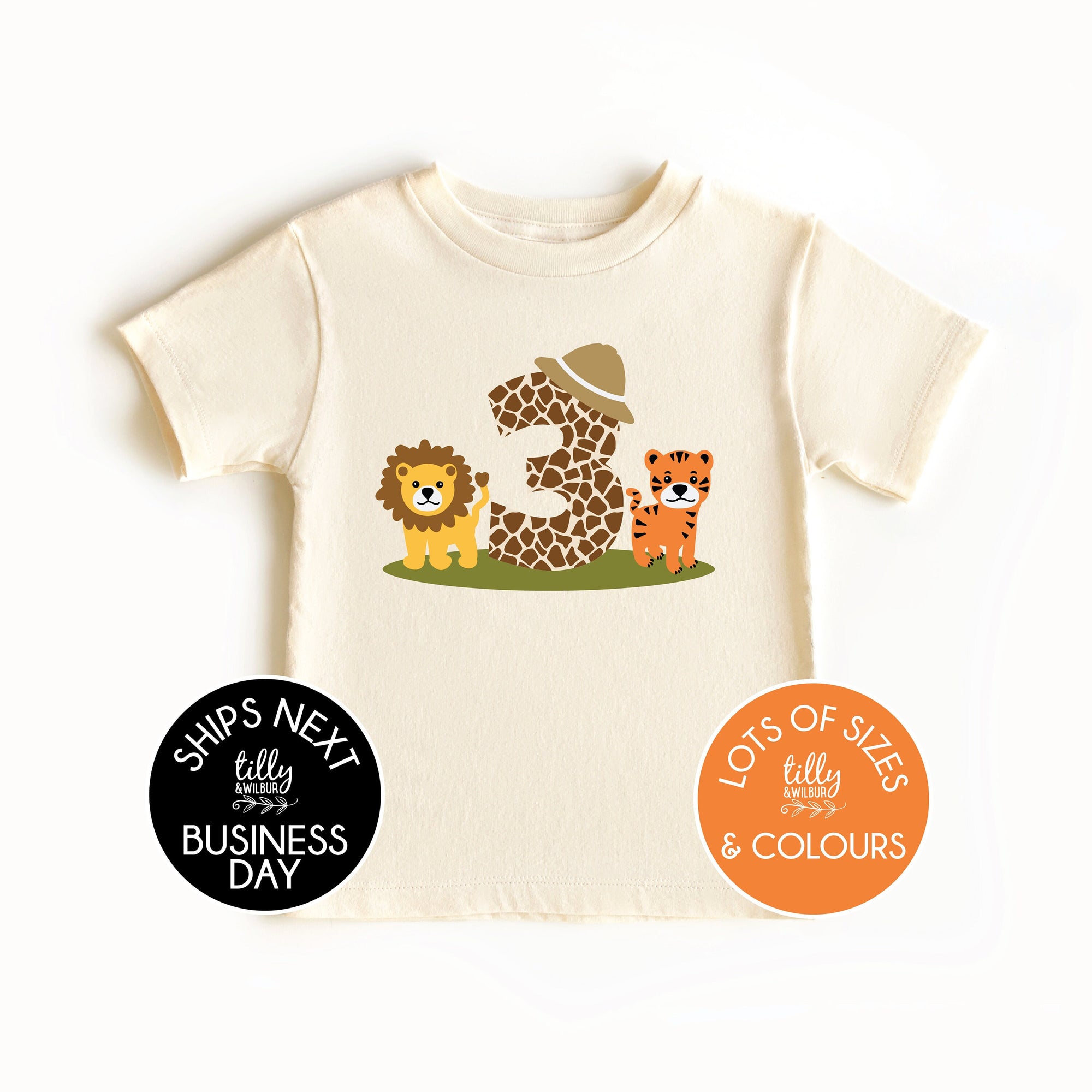 Three T-Shirt, Wild And Three T-Shirt, Safari Birthday T-Shirt, Safari Birthday T-Shirt, Safari Party, Jungle Animal Theme, Safari Theme