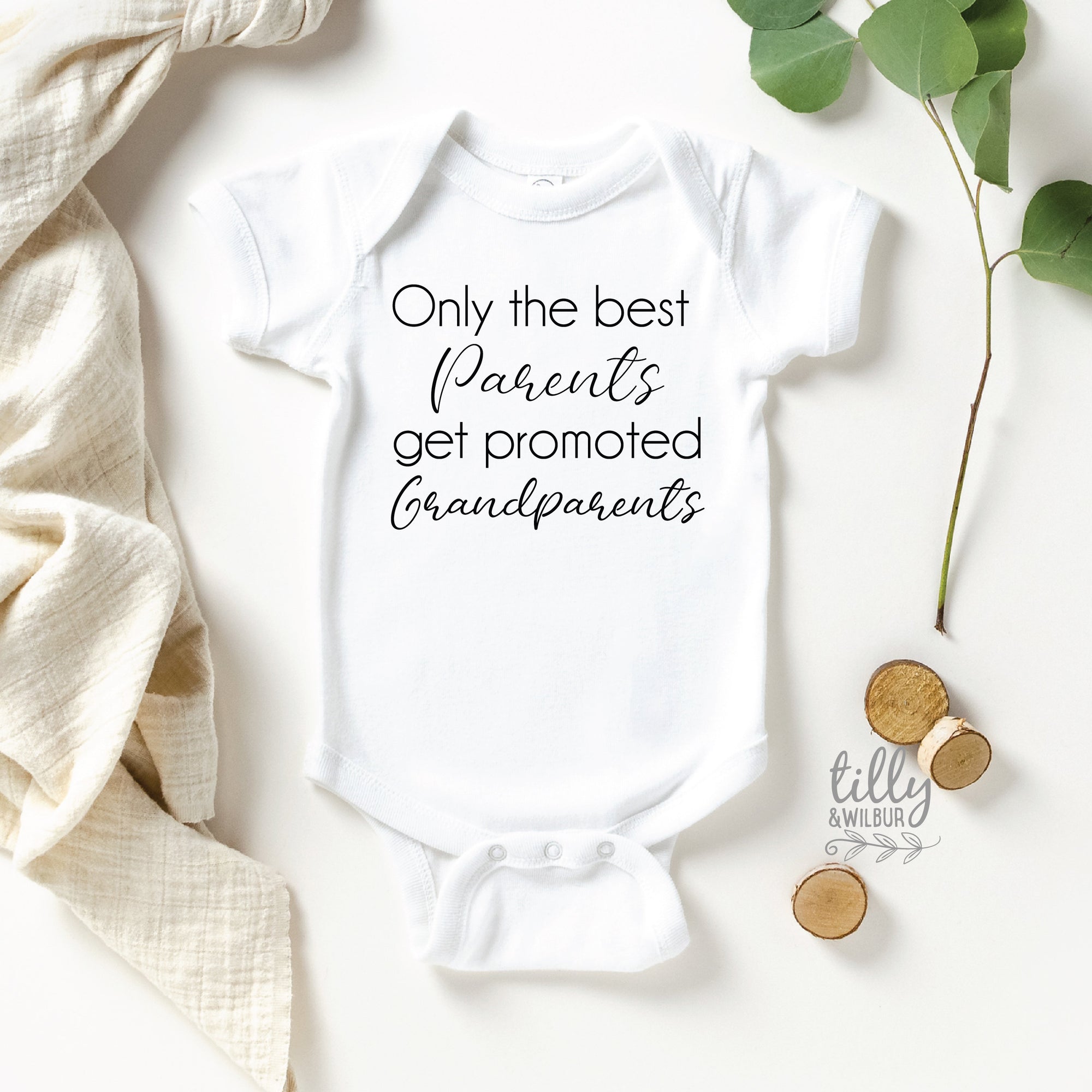 Only The Best Parents Get Promoted to Grandparents Bodysuit, Pregnancy Announcement Bodysuit, Baby Reveal, Pregnancy Announcement To Parents