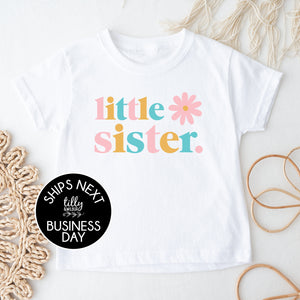 Little Sister T-Shirt Or Bodysuit, Matching Little Sister And Big Sister Announcement, Big Sister Gift, Pregnancy Announcement Shirt