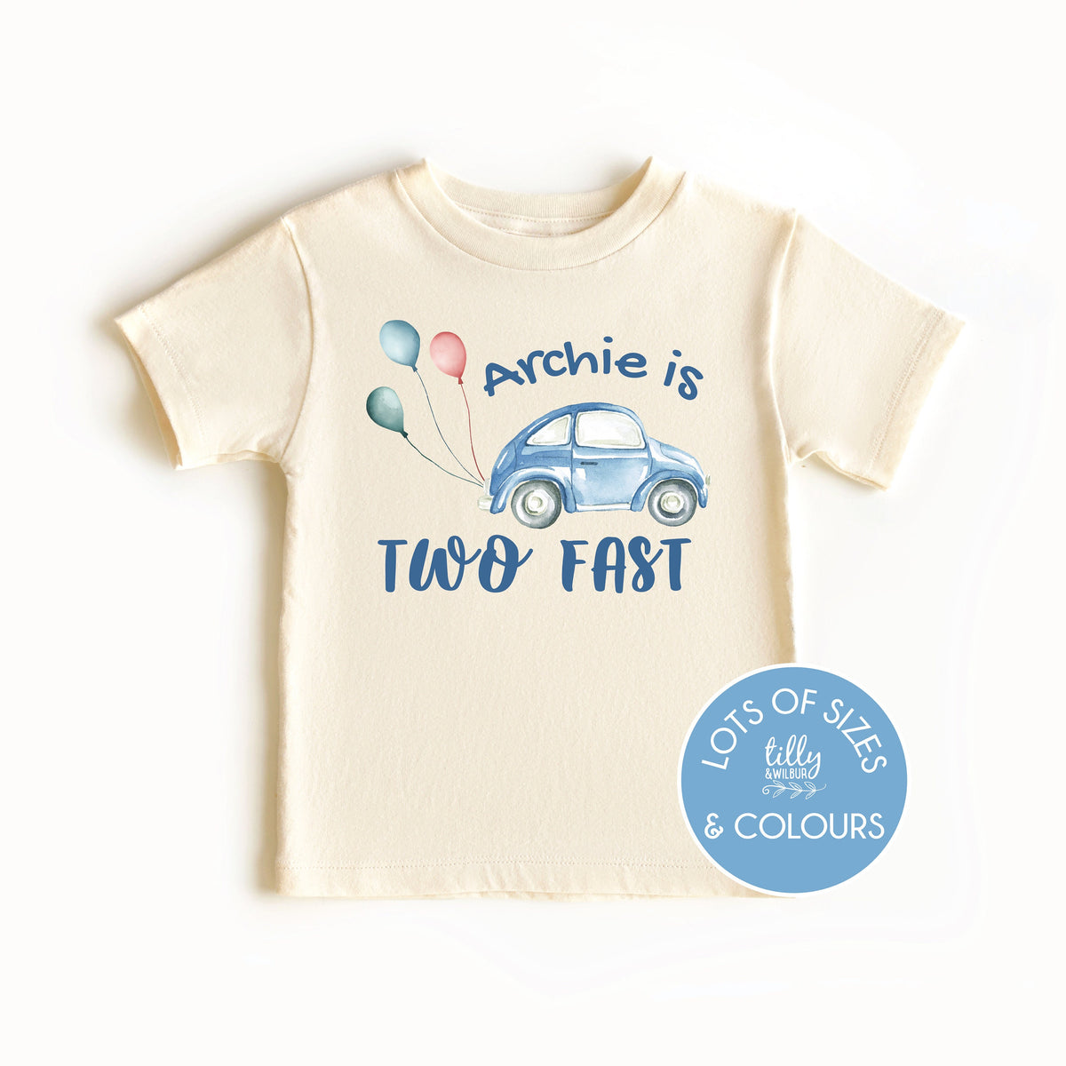 Two Fast T-Shirt, Personalised Two Fast T-Shirt, 2nd Birthday T-Shirt, Second Birthday, Two Birthday Gift, 2nd Birthday, 2 Birthday T-Shirt