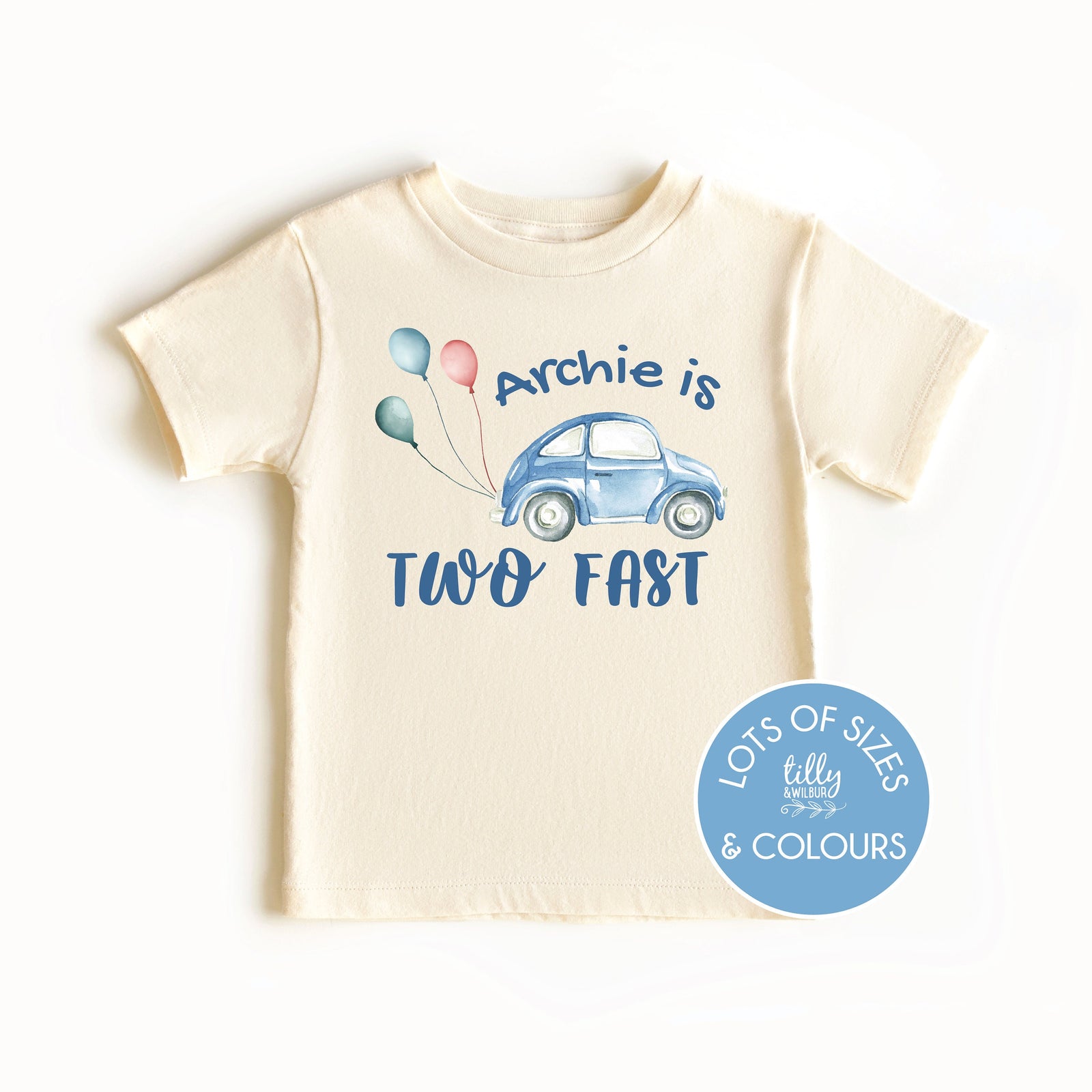 Two Fast T-Shirt, Personalised Two Fast T-Shirt, 2nd Birthday T-Shirt, Second Birthday, Two Birthday Gift, 2nd Birthday, 2 Birthday T-Shirt