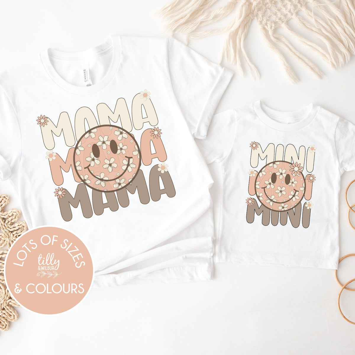 Mama &amp; Me, Mama T-Shirt, Mini Bodysuit, Mama And Mama&#39;s Mini Matching Outfits, Our First Mother&#39;s Day, Mother Daughter, Mother Son Gift