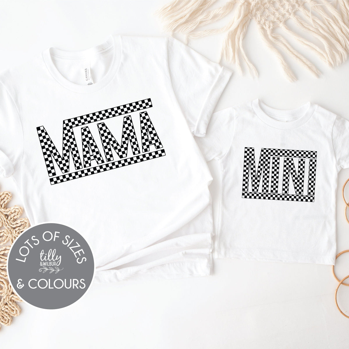 Mama &amp; Me, Mama T-Shirt, Mini Bodysuit, Mama And Mama&#39;s Mini Matching Outfits, Our First Mother&#39;s Day, Mother Daughter, Mother Son Gift