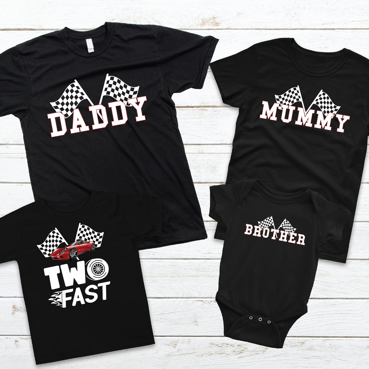 Matching Two Fast Birthday Set, Mummy of the Birthday Boy, Daddy of the Birthday Boy, Second Birthday T-Shirt, 2 Birthday, Matching Set