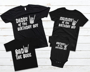 Matching 2nd Birthday Set, Bad Two The Bone T-Shirt, 2 Year Old T-Shirt, Two Year Old T-Shirt, Rock N Roll Party, Born Two Rock