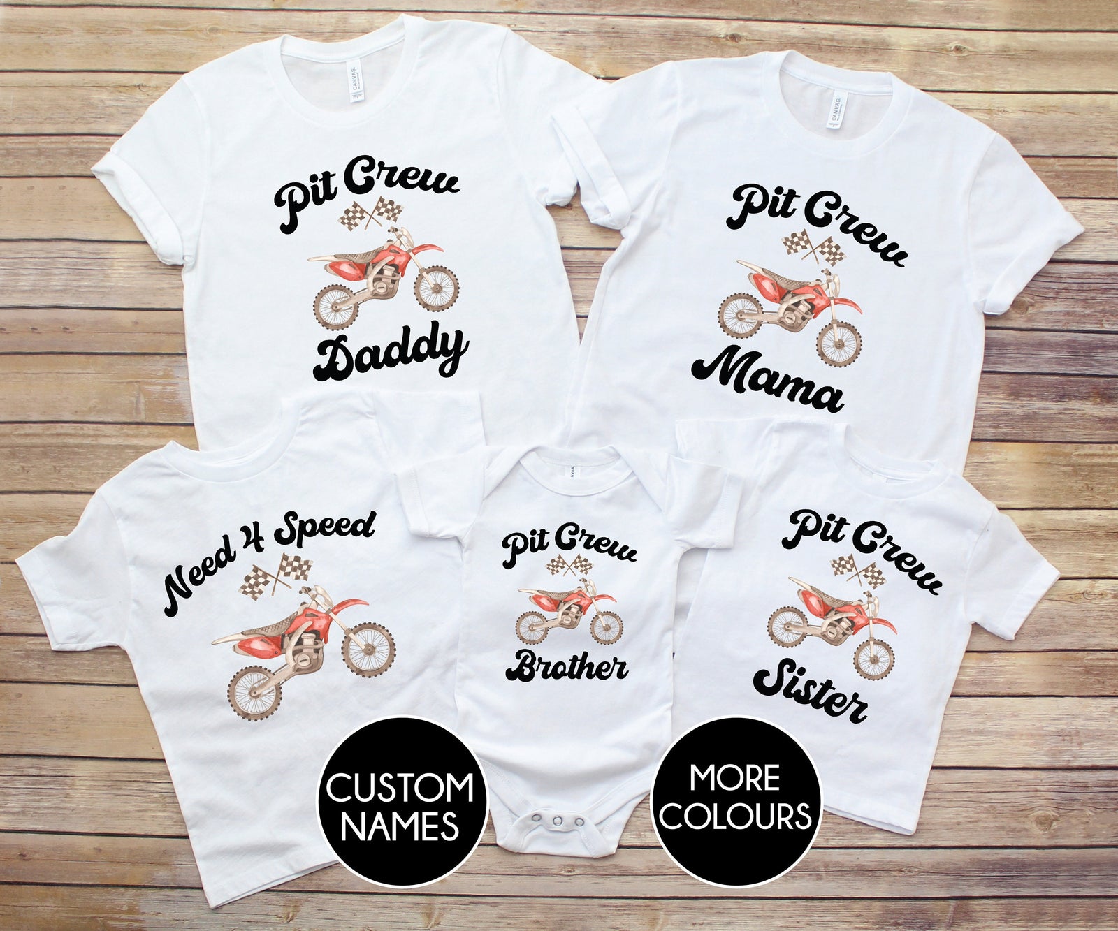 Need Four Speed T-Shirt, Need 4 Speed T-Shirt, 4th Birthday T-Shirt, Racing Car Birthday, Motorbike Birthday, Pit Crew Matching Set, Party