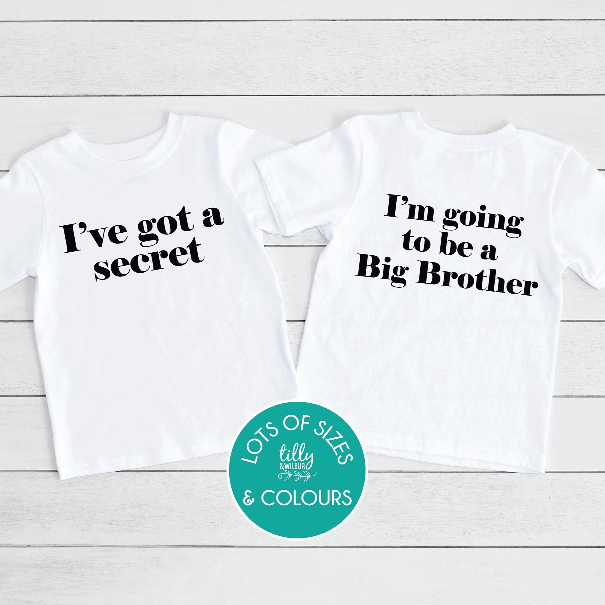 I've Got A Secret... I'm Going To Be A Big Brother T-Shirt, Big Brother Shirt, Pregnancy Announcement, Big Brother To Bee, Big Brother Tee