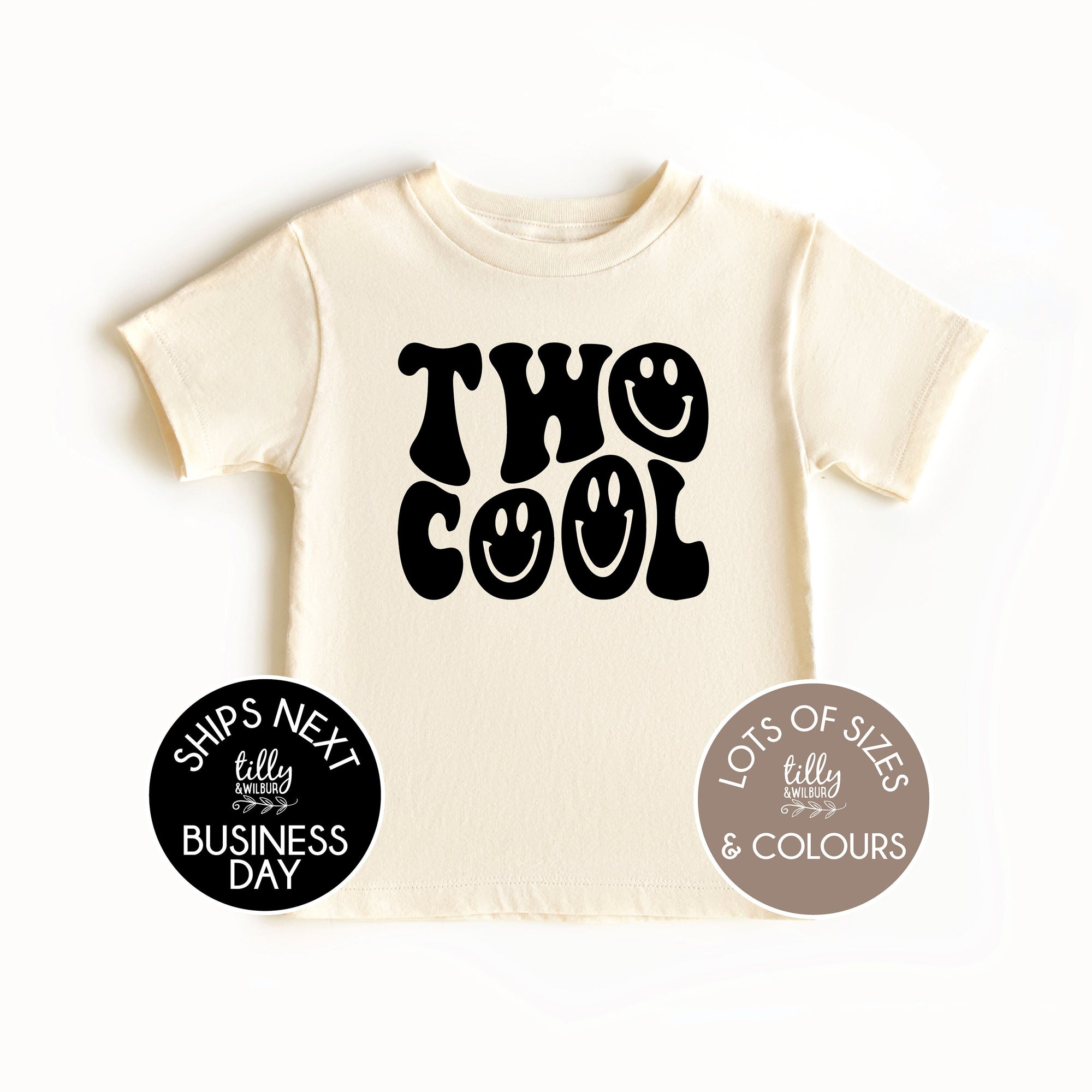 Two Cool Boys Birthday T-Shirt, Two Cool Birthday, 2 Year Old Boy, Second Birthday Gift, 2nd Birthday Present, 2nd Birthday Outfit, Boy 2