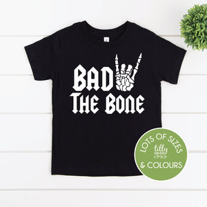2nd Birthday T-Shirt, Bad Two The Bone T-Shirt, 2 Year Old T-Shirt, Two Year Old T-Shirt, Rock N Roll Party, Born Two Rock, Skeleton Hand