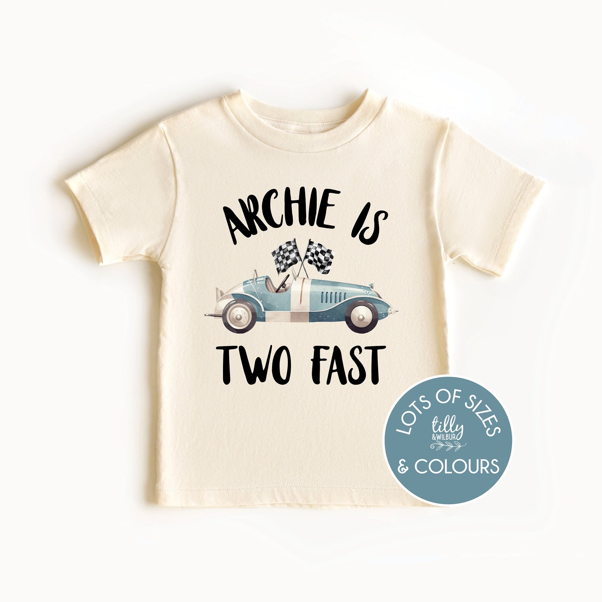 Two Fast T-Shirt, Personalised Two Fast T-Shirt, 2nd Birthday T-Shirt, Second Birthday, Two Birthday Gift, 2nd Birthday, 2 Birthday T-Shirt