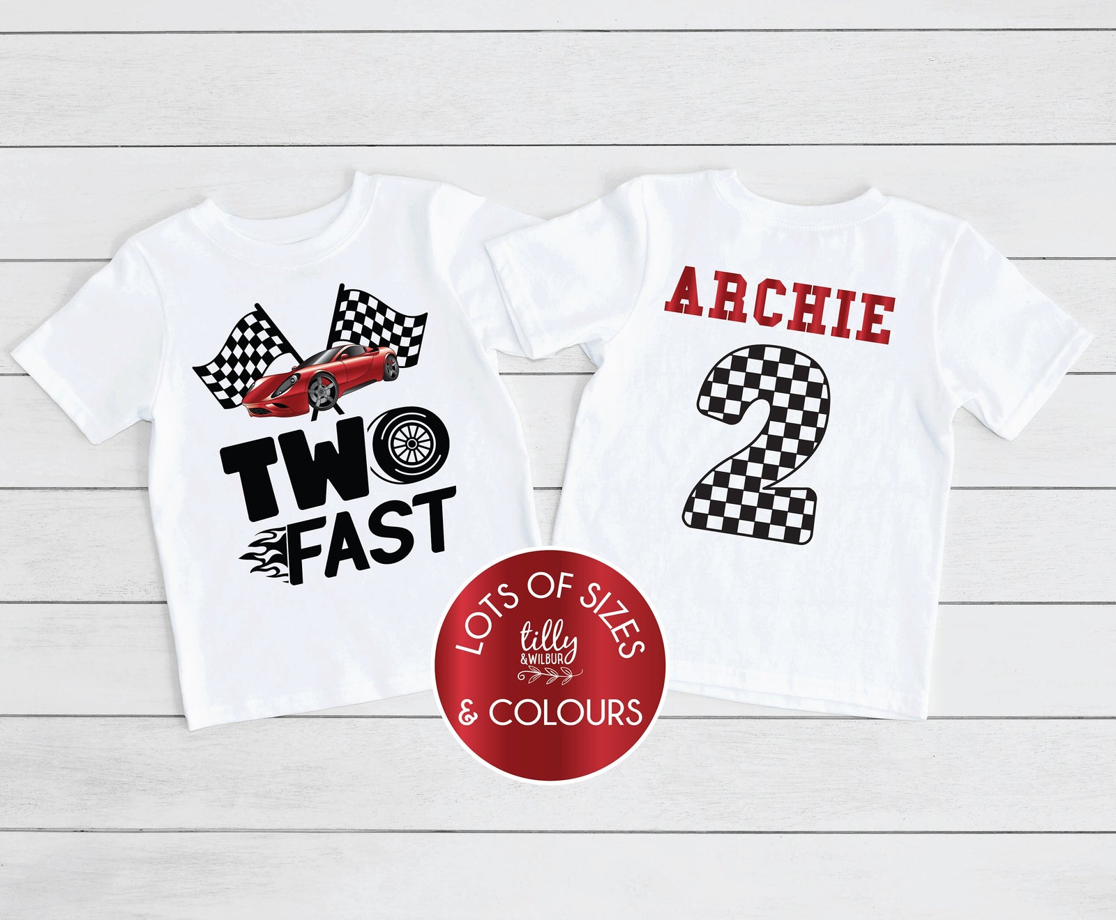 Two Fast T-Shirt, Personalised Two Fast T-Shirt, 2nd Birthday T-Shirt, Second Birthday, Two Birthday Gift, 2nd Birthday, 2 Birthday T-Shirt